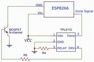 NPN transistor N-channel MOSFET low side switch
