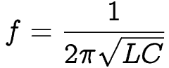 frequency as a function of inductance and capacitance